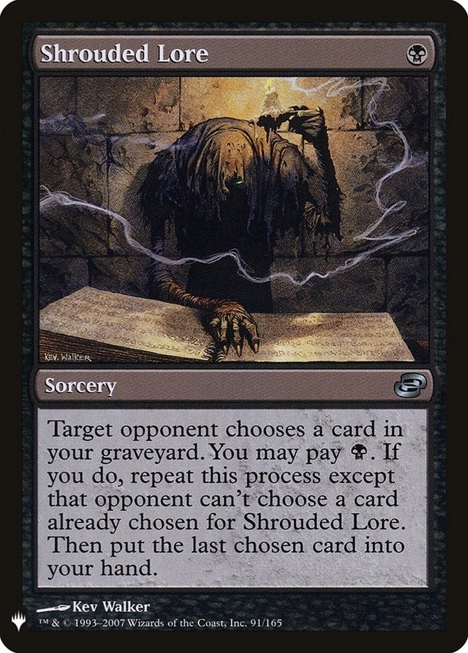 Image for Shrouded Lore (The List Reprints) (91) - Magic: The Gathering