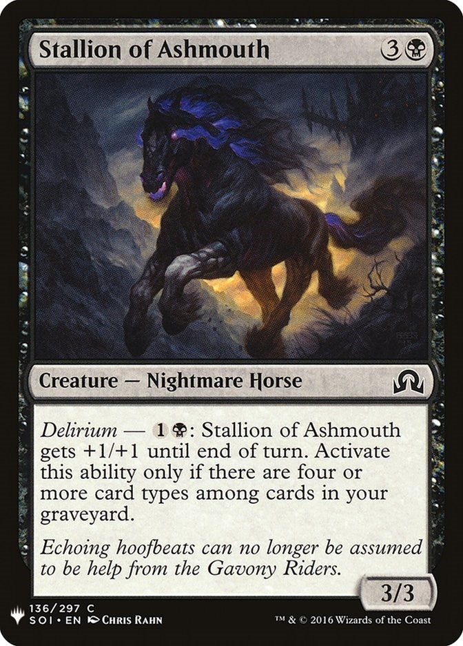 Image for Stallion of Ashmouth (The List Reprints) (136) - Magic: The Gathering
