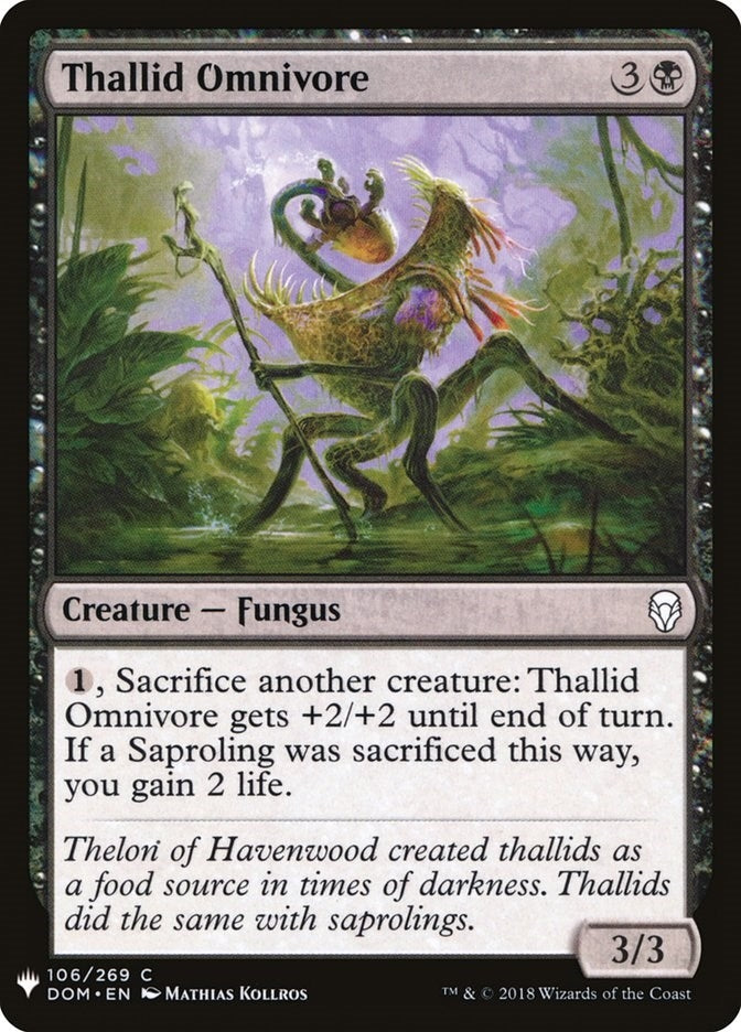 Image for Thallid Omnivore (The List Reprints) (106) - Magic: The Gathering