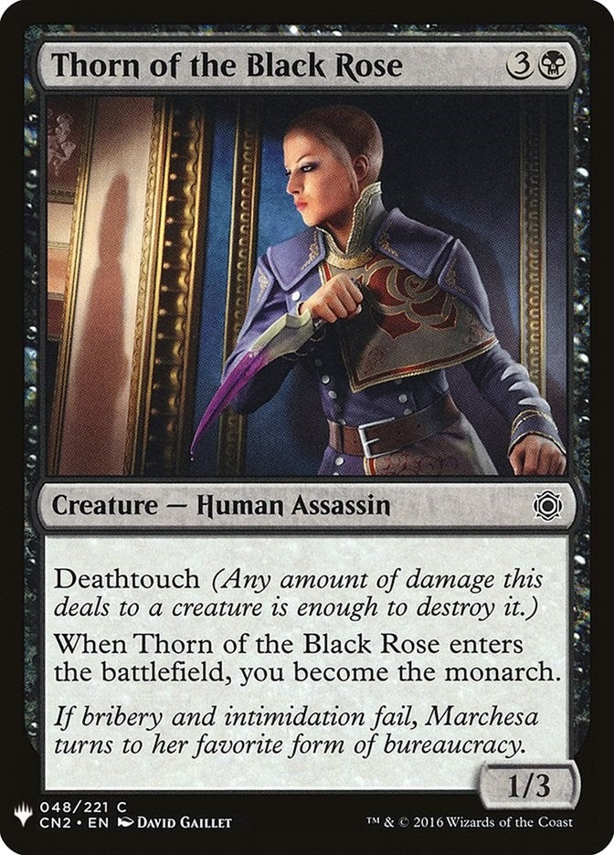 Image for Thorn of the Black Rose (The List Reprints) (48) - Magic: The Gathering