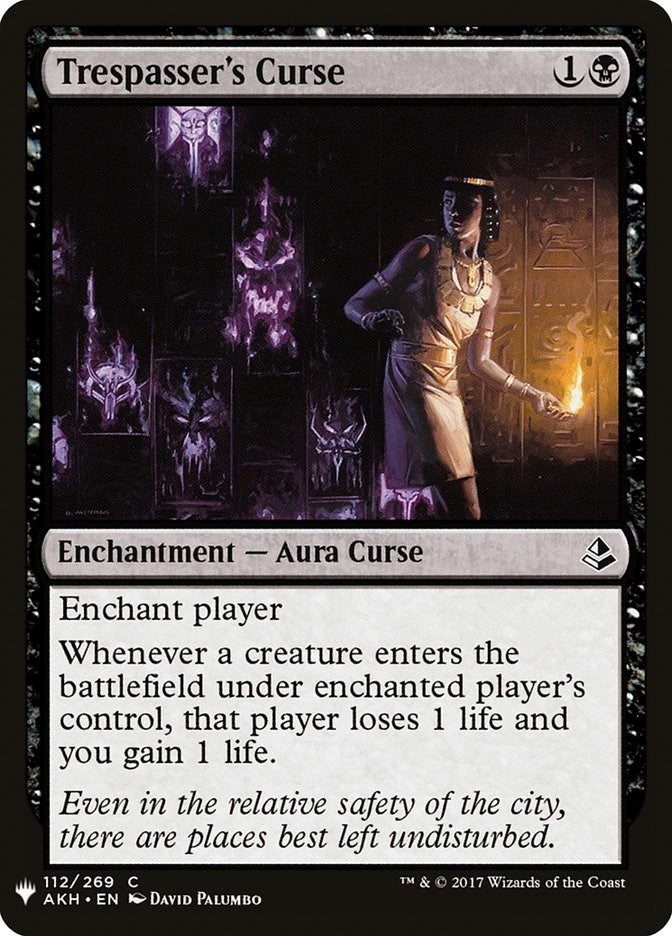 Image for Trespasser's Curse (The List Reprints) (112) - Magic: The Gathering