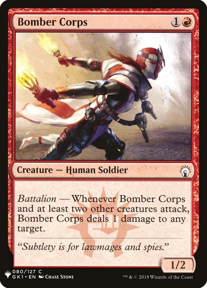 Image for Bomber Corps (The List Reprints) (80) - Magic: The Gathering