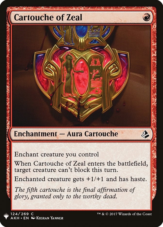 Image for Cartouche of Zeal (The List Reprints) (124) - Magic: The Gathering