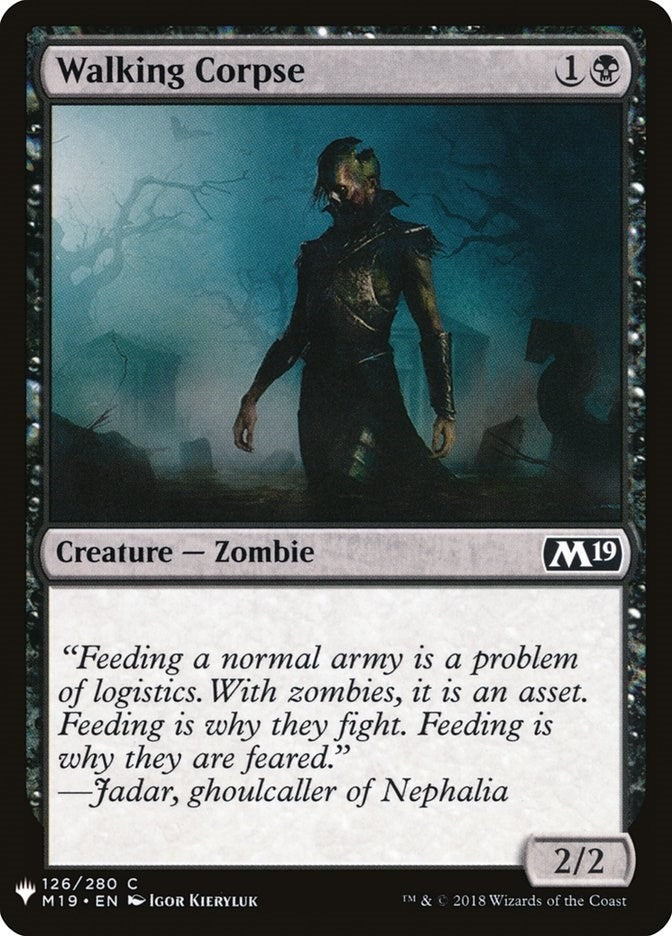 Image for Walking Corpse (The List Reprints) (126) - Magic: The Gathering