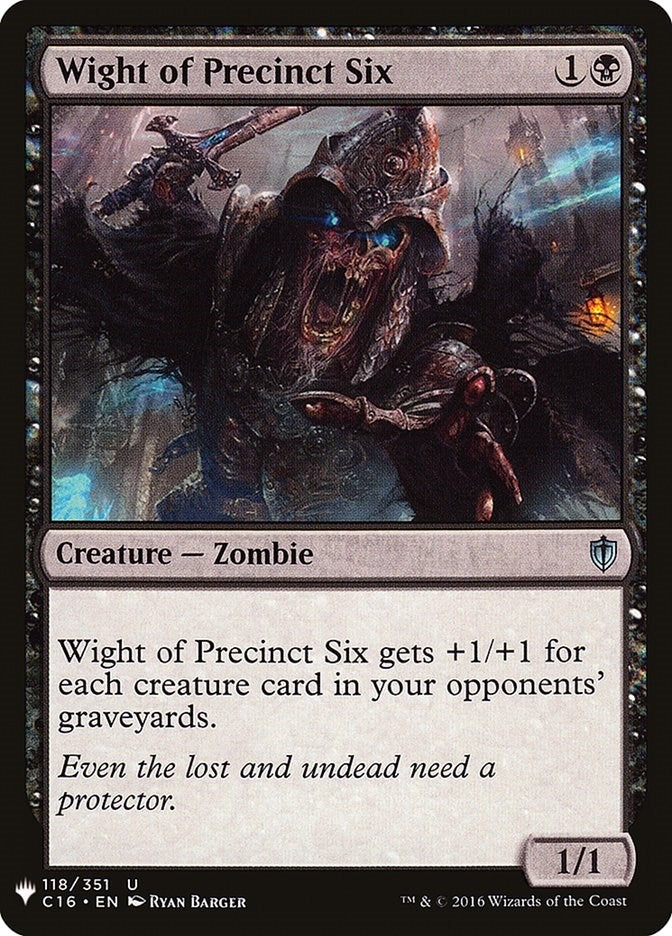 Image for Wight of Precinct Six (The List Reprints) (118) - Magic: The Gathering