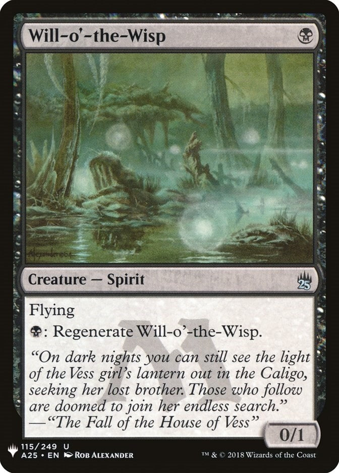 Image for Will-o'-the-Wisp (The List Reprints) (115) - Magic: The Gathering