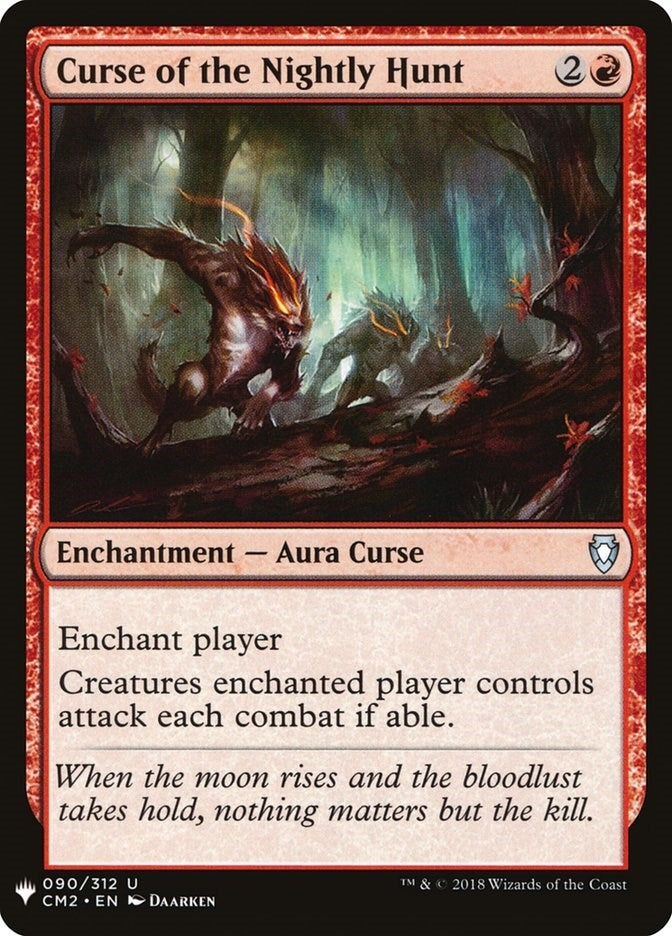 Image for Curse of the Nightly Hunt (The List Reprints) (90) - Magic: The Gathering