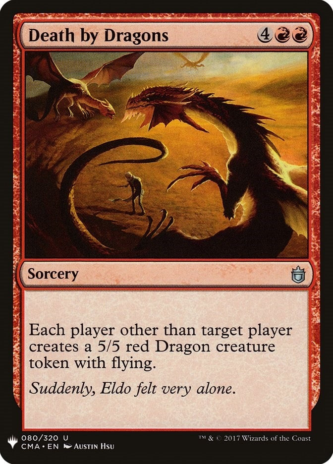 Image for Death by Dragons (The List Reprints) (80) - Magic: The Gathering
