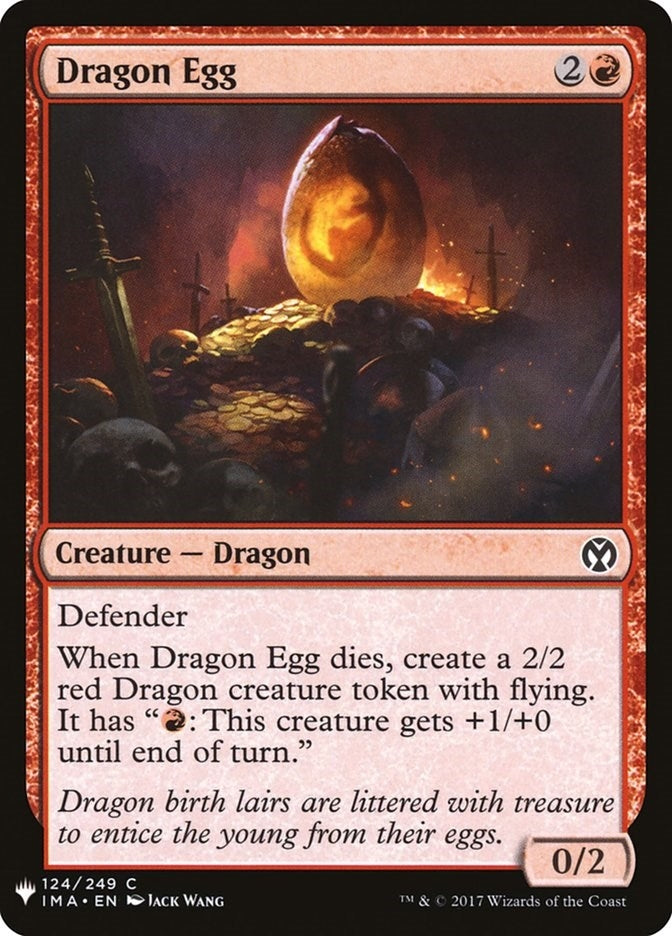 Image for Dragon Egg (The List Reprints) (124) - Magic: The Gathering