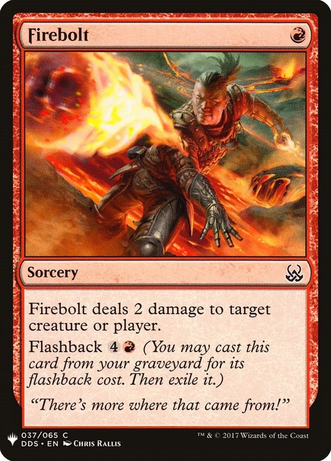 Image for Firebolt (The List Reprints) (37) - Magic: The Gathering