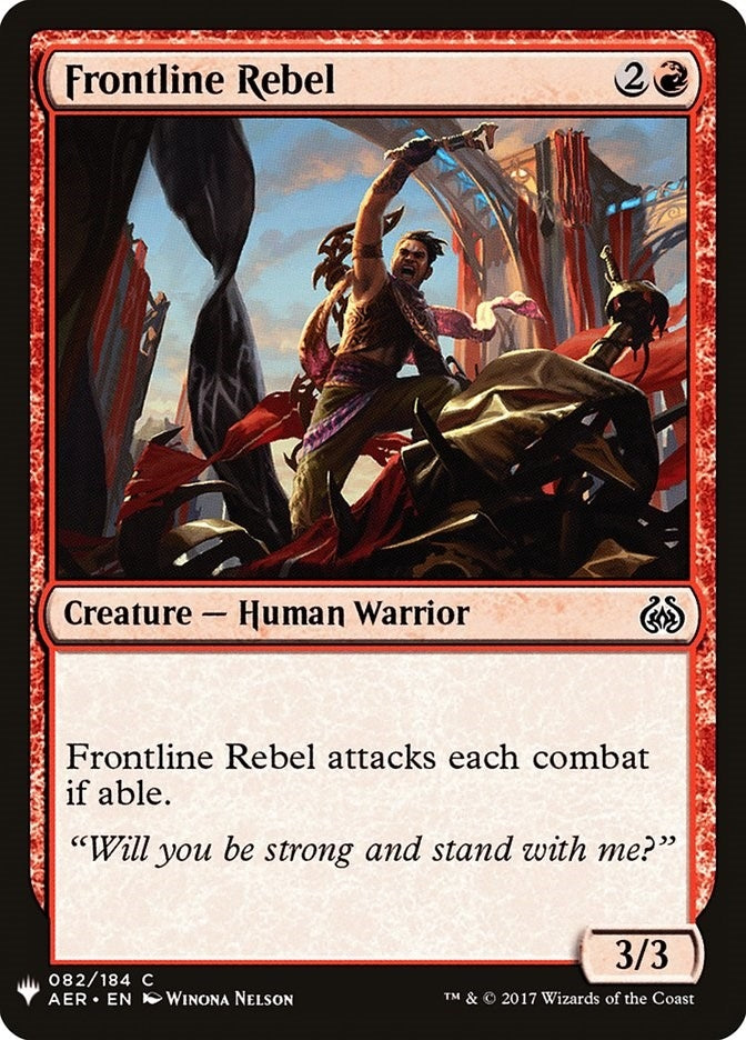 Image for Frontline Rebel (The List Reprints) (82) - Magic: The Gathering
