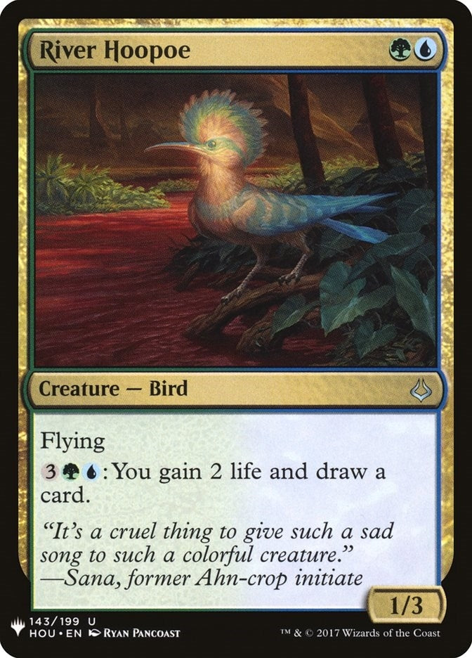 Image for River Hoopoe (The List Reprints) (143) - Magic: The Gathering