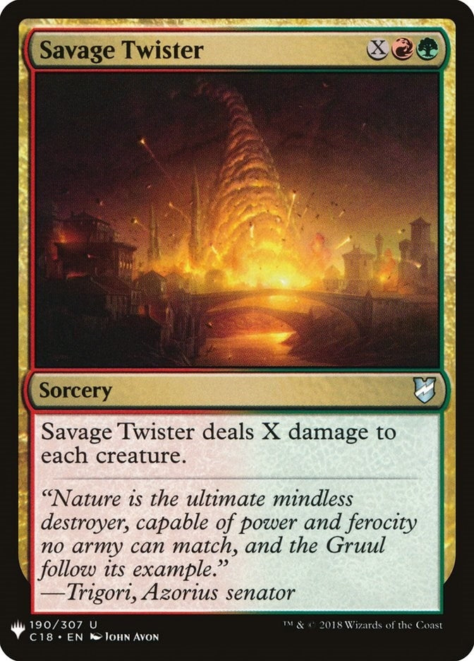 Image for Savage Twister (The List Reprints) (190) - Magic: The Gathering