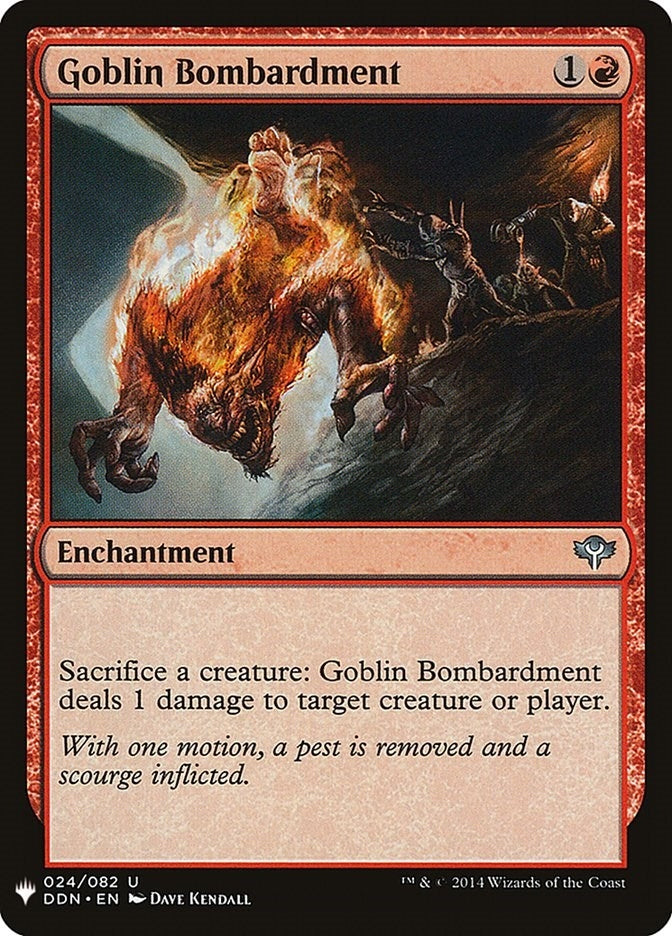 Image for Goblin Bombardment (The List Reprints) (24) - Magic: The Gathering