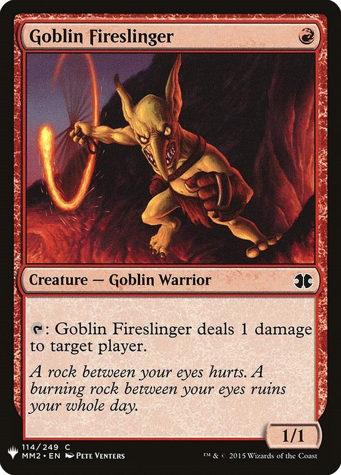 Image for Goblin Fireslinger (The List Reprints) (114) - Magic: The Gathering