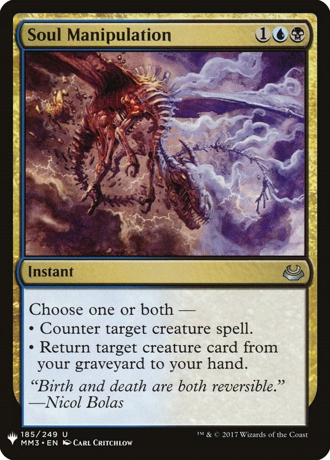 Image for Soul Manipulation (The List Reprints) (185) - Magic: The Gathering