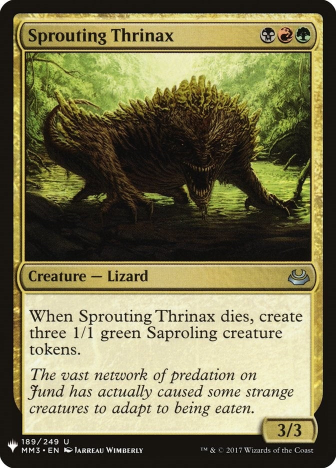 Image for Sprouting Thrinax (The List Reprints) (189) - Magic: The Gathering