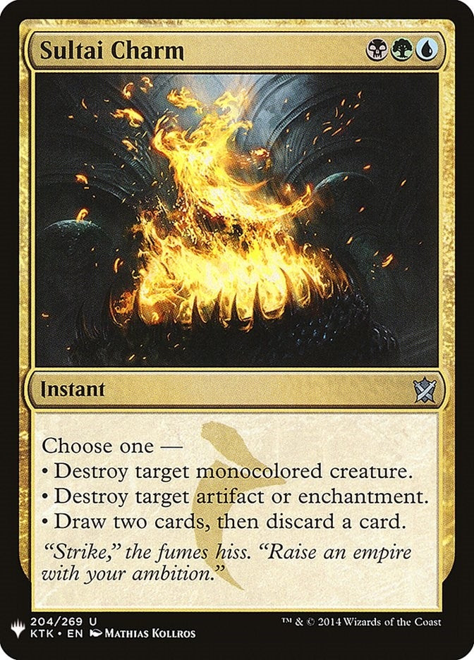Image for Sultai Charm (The List Reprints) (204) - Magic: The Gathering