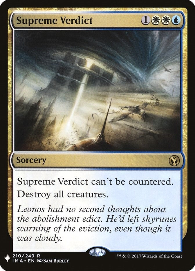 Image for Supreme Verdict (The List Reprints) (210) - Magic: The Gathering