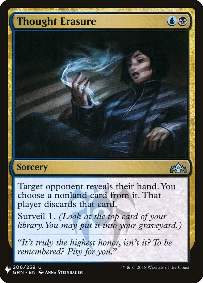 Image for Thought Erasure (The List Reprints) (206) - Magic: The Gathering