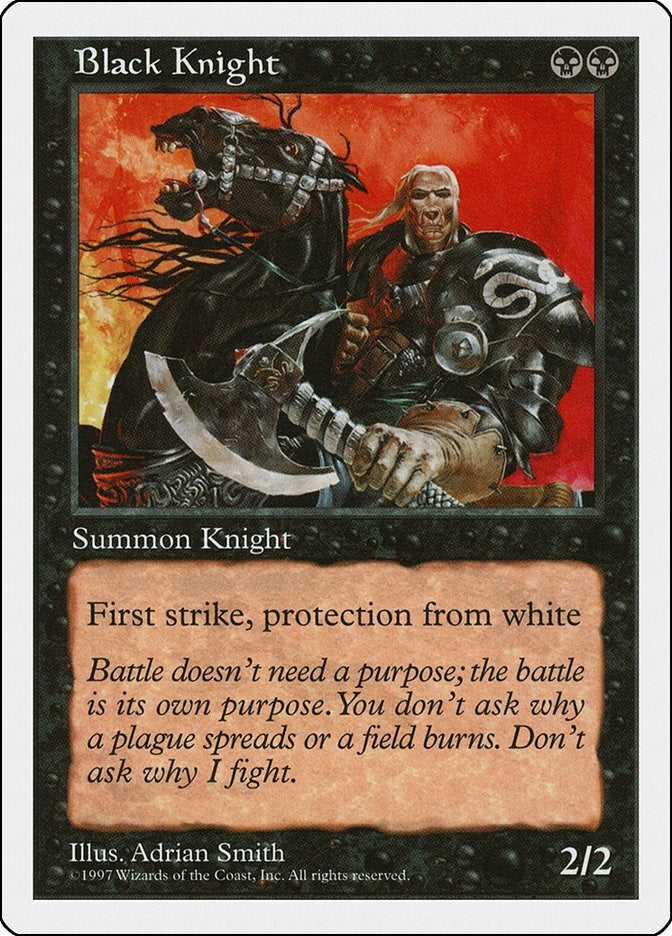 Image for Black Knight (Fifth Edition) - Magic: The Gathering