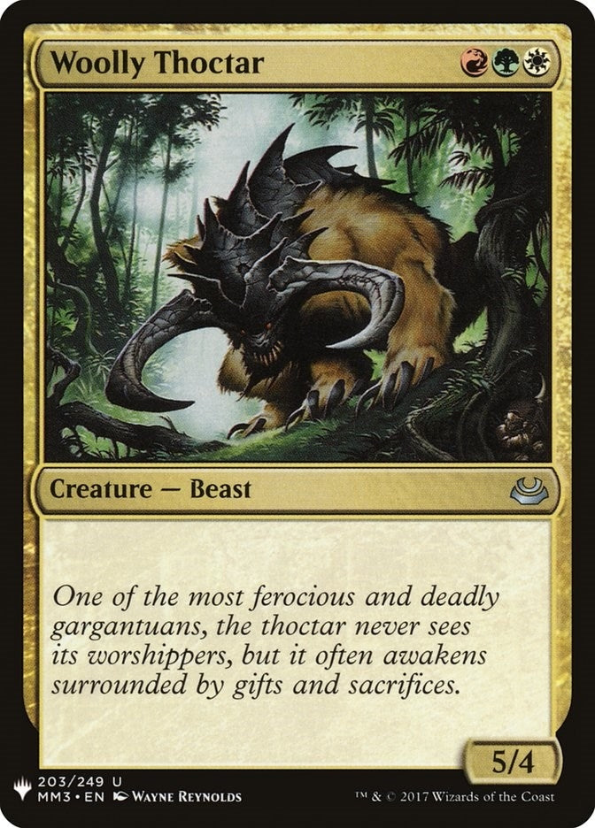 Image for Woolly Thoctar (The List Reprints) (203) - Magic: The Gathering