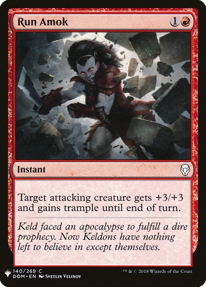 Image for Run Amok (The List Reprints) (140) - Magic: The Gathering