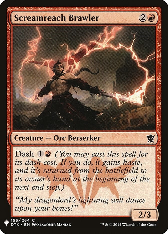 Image for Screamreach Brawler (The List Reprints) (155) - Magic: The Gathering