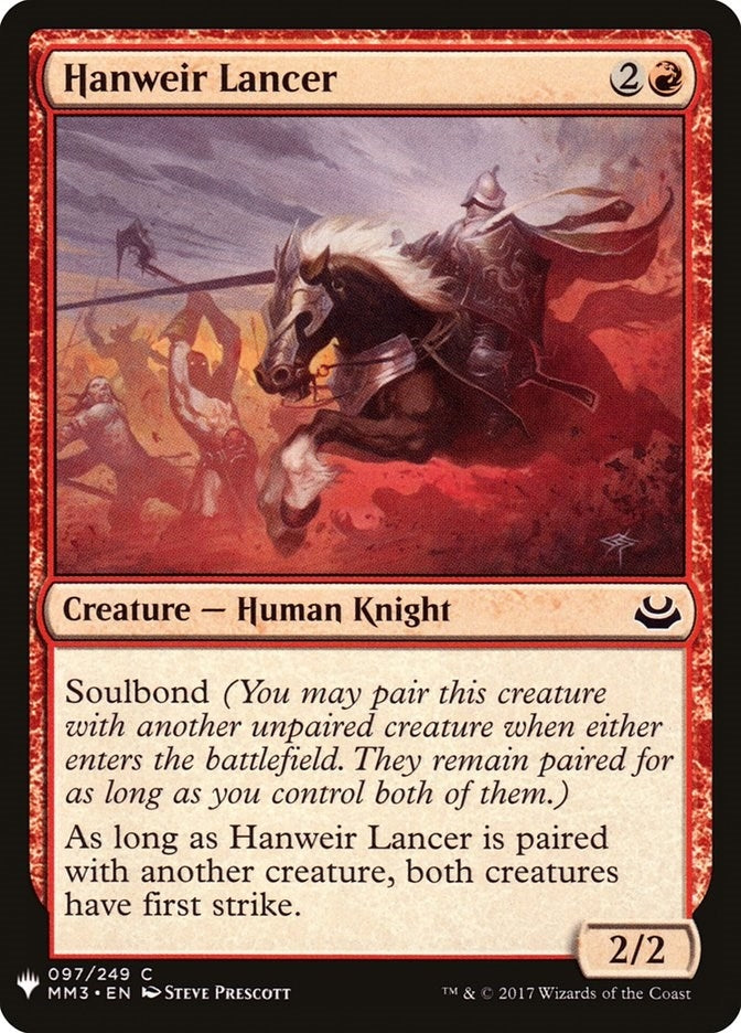 Image for Hanweir Lancer (The List Reprints) (97) - Magic: The Gathering