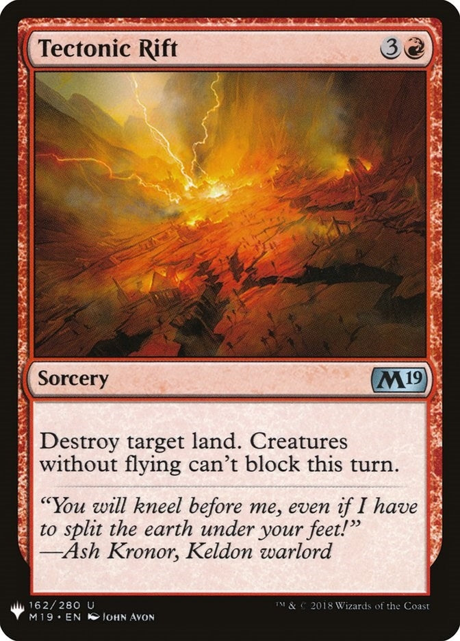 Image for Tectonic Rift (The List Reprints) (162) - Magic: The Gathering