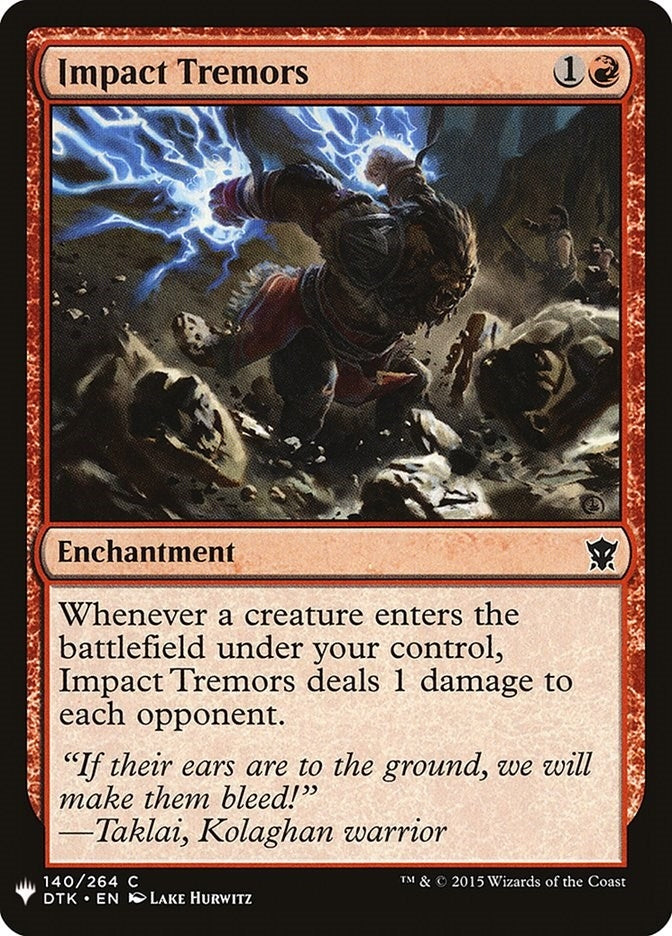 Image for Impact Tremors (The List Reprints) (140) - Magic: The Gathering