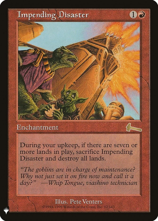 Image for Impending Disaster (The List Reprints) (82) - Magic: The Gathering