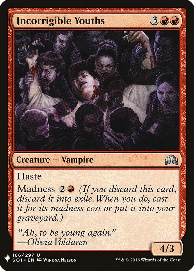 Image for Incorrigible Youths (The List Reprints) (166) - Magic: The Gathering