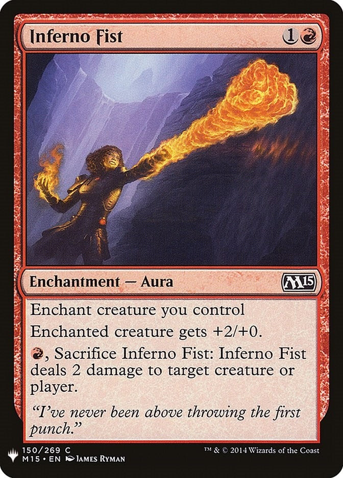 Image for Inferno Fist (The List Reprints) (150) - Magic: The Gathering