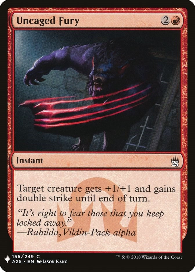 Image for Uncaged Fury (The List Reprints) (155) - Magic: The Gathering