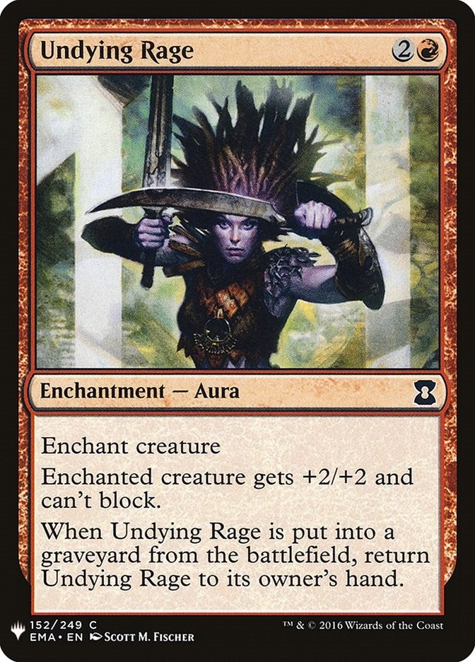 Image for Undying Rage (The List Reprints) (152) - Magic: The Gathering