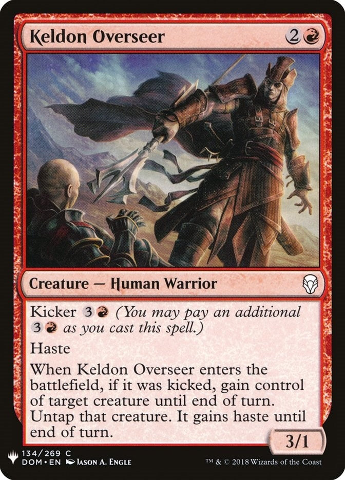 Image for Keldon Overseer (The List Reprints) (134) - Magic: The Gathering
