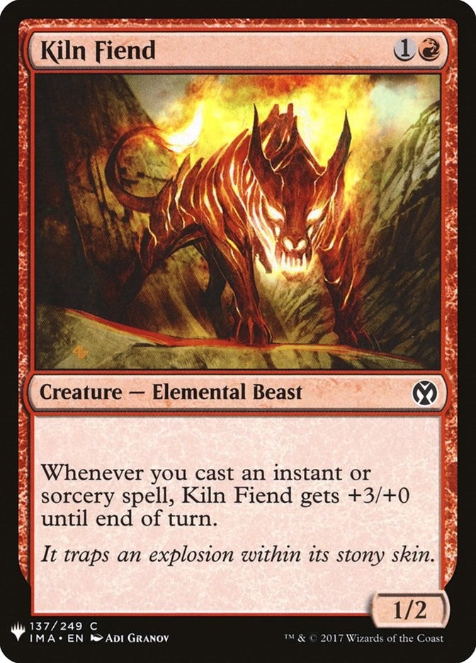 Image for Kiln Fiend (The List Reprints) (137) - Magic: The Gathering