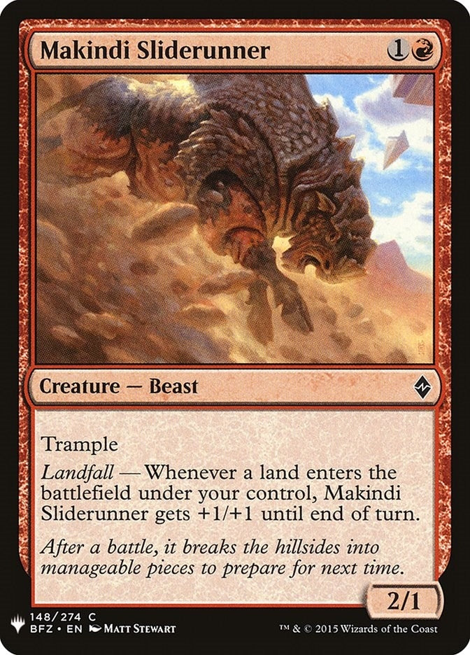 Image for Makindi Sliderunner (The List Reprints) (148) - Magic: The Gathering