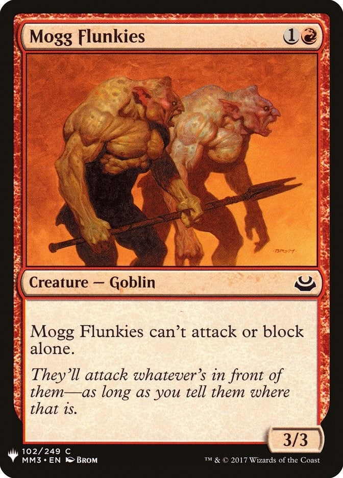 Image for Mogg Flunkies (The List Reprints) (102) - Magic: The Gathering
