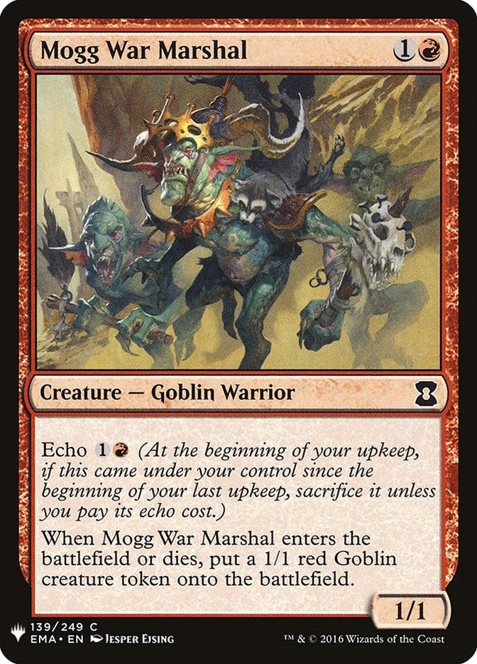 Image for Mogg War Marshal (The List Reprints) (139) - Magic: The Gathering