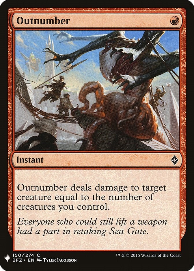 Image for Outnumber (The List Reprints) (150) - Magic: The Gathering