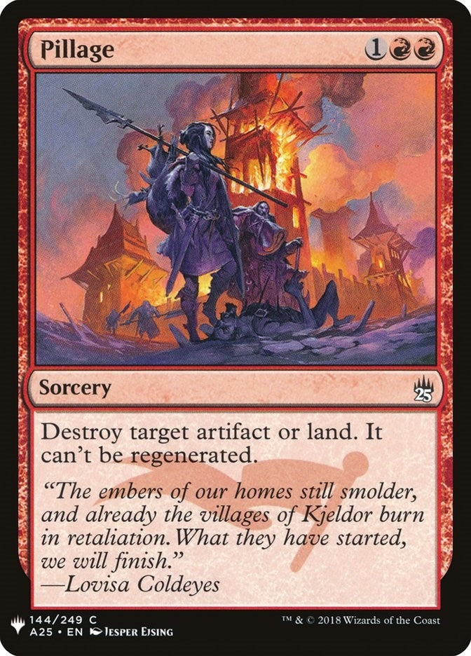 Image for Pillage (The List Reprints) (144) - Magic: The Gathering
