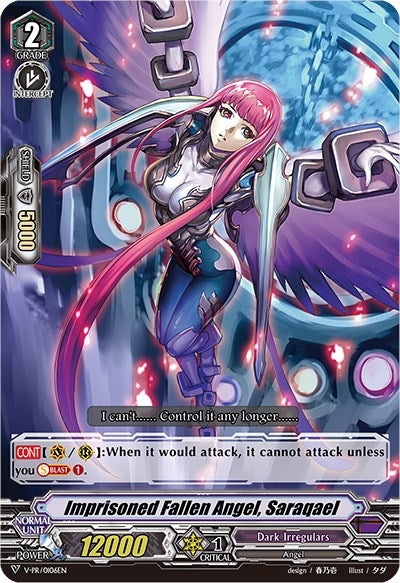 Image for Imprisoned Fallen Angel, Saraqael (V Promo Cards) (V-PR/0106EN) - Cardfight Vanguard