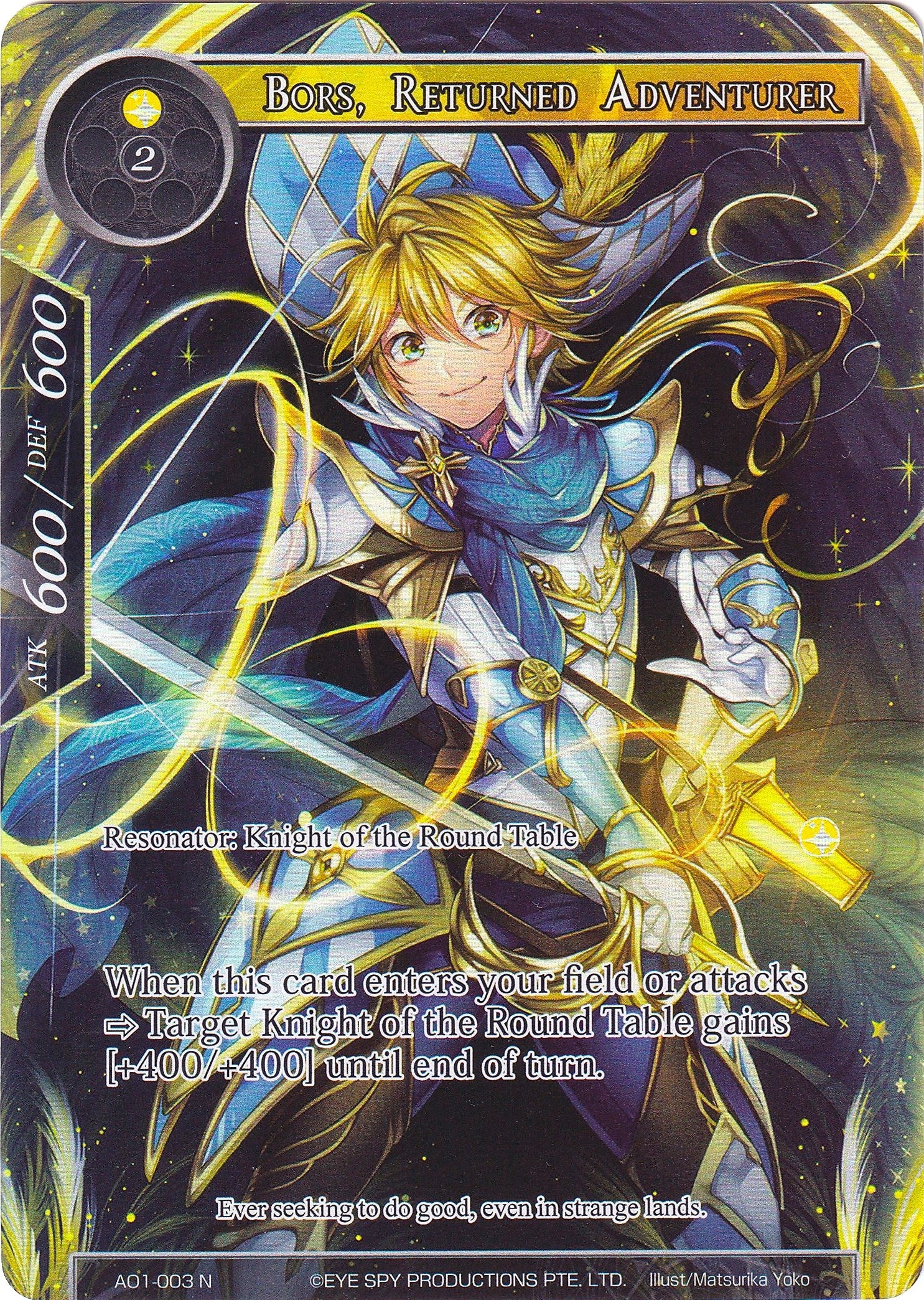 Image for Bors, Returned Adventurer (Full Art) (Alice Origin) (AO1-003) - Force of Will