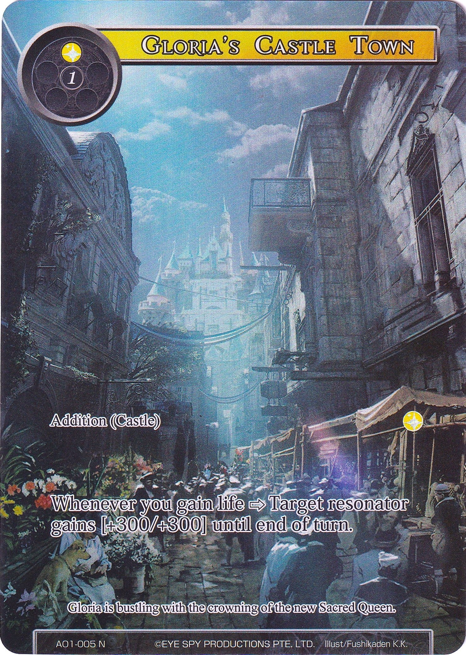 Image for Gloria's Castle Town (Full Art) (Alice Origin) (AO1-005) - Force of Will