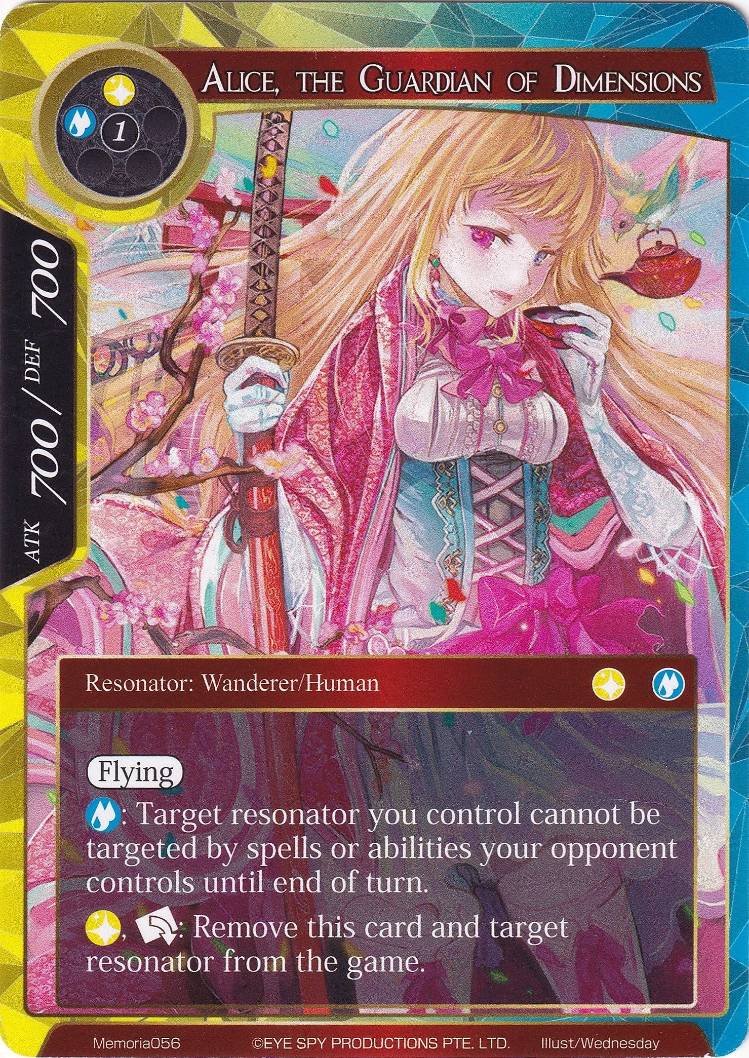 Image for Alice, the Guardian of Dimensions (Alice Origin Memoria Cards) (Memoria056) - Force of Will