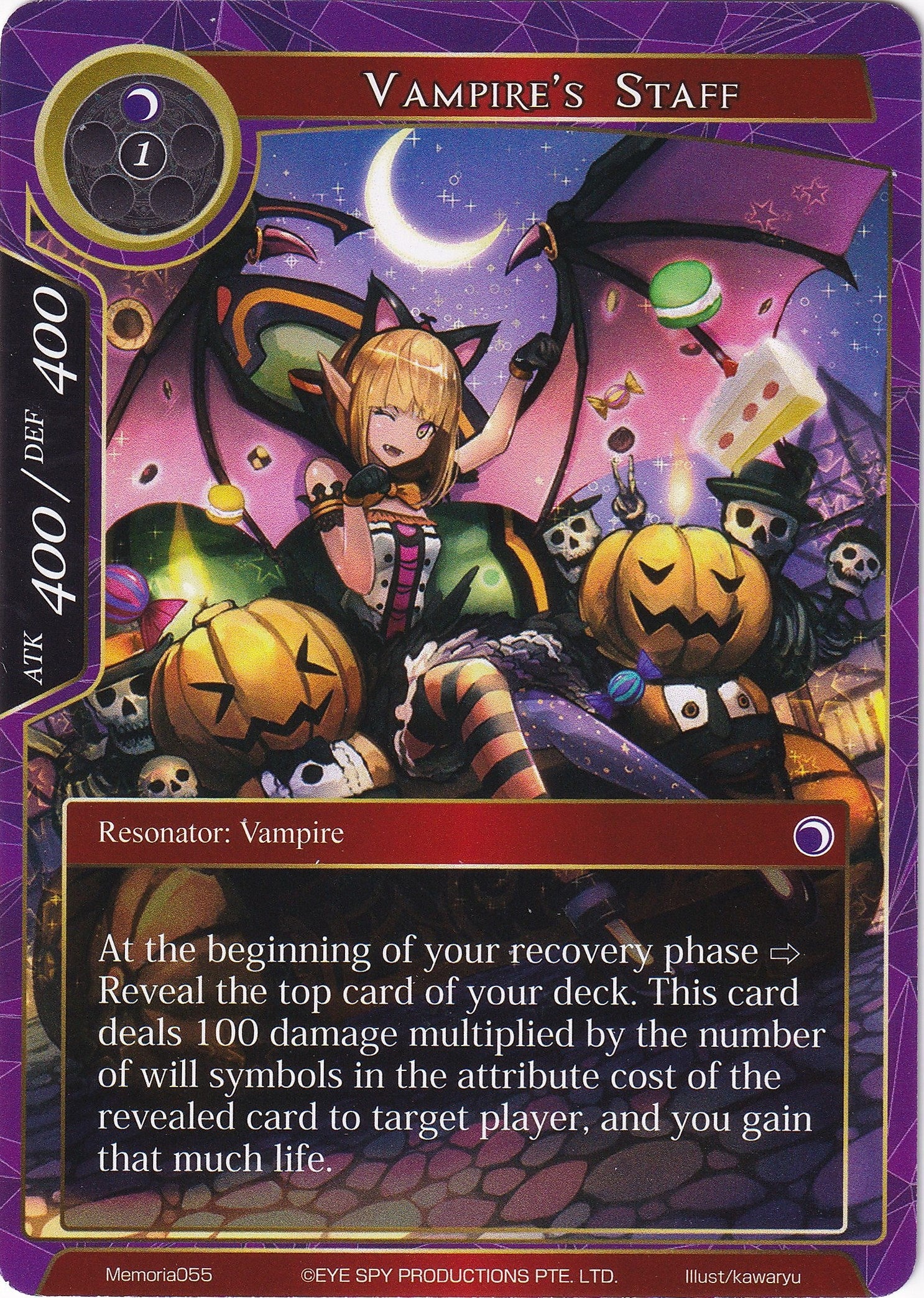 Image for Vampire's Staff (Alice Origin Memoria Cards) (Memoria055) - Force of Will