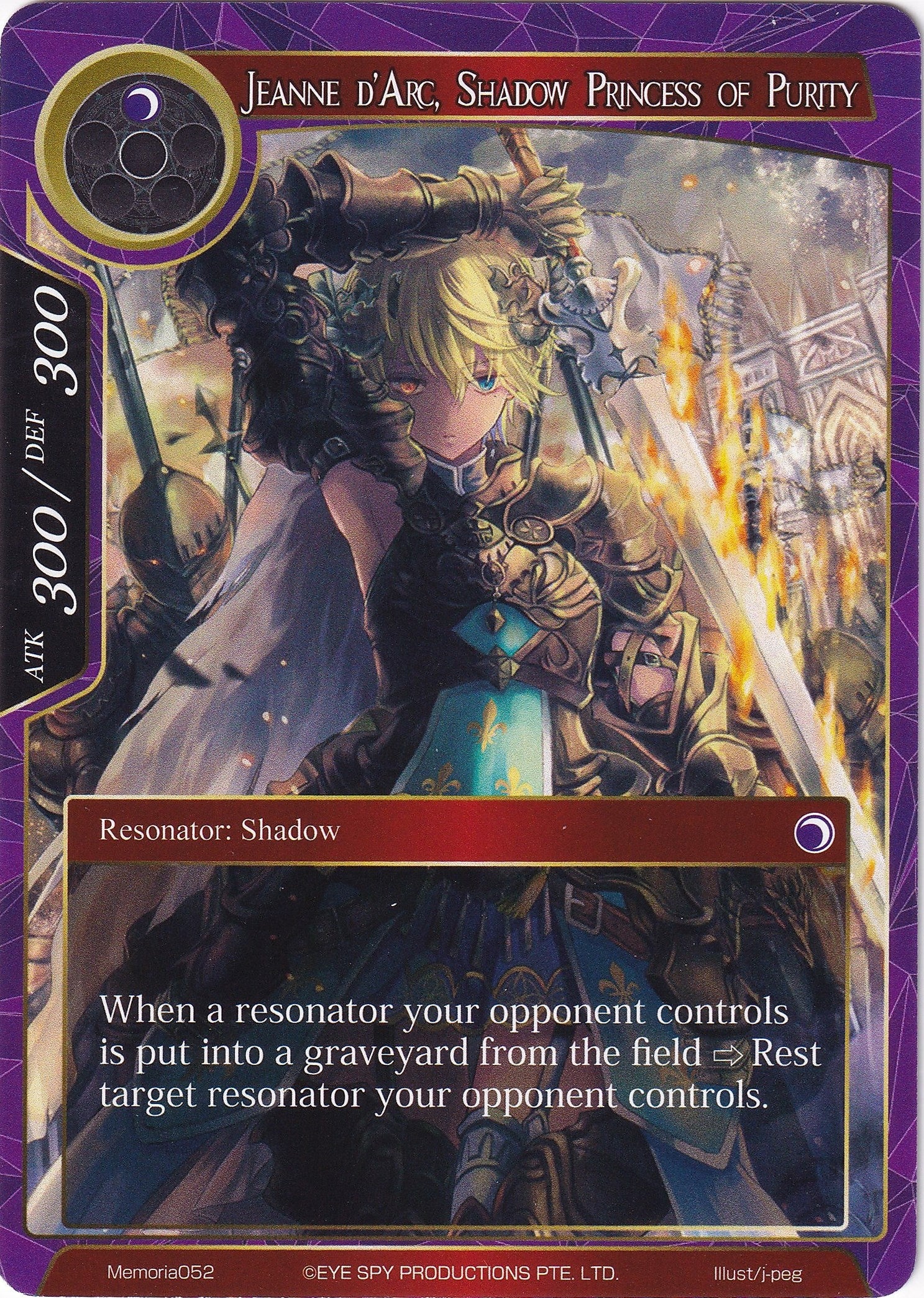 Image for Jeanne d'Arc, Shadow Princess of Purity (Alice Origin Memoria Cards) (Memoria052) - Force of Will