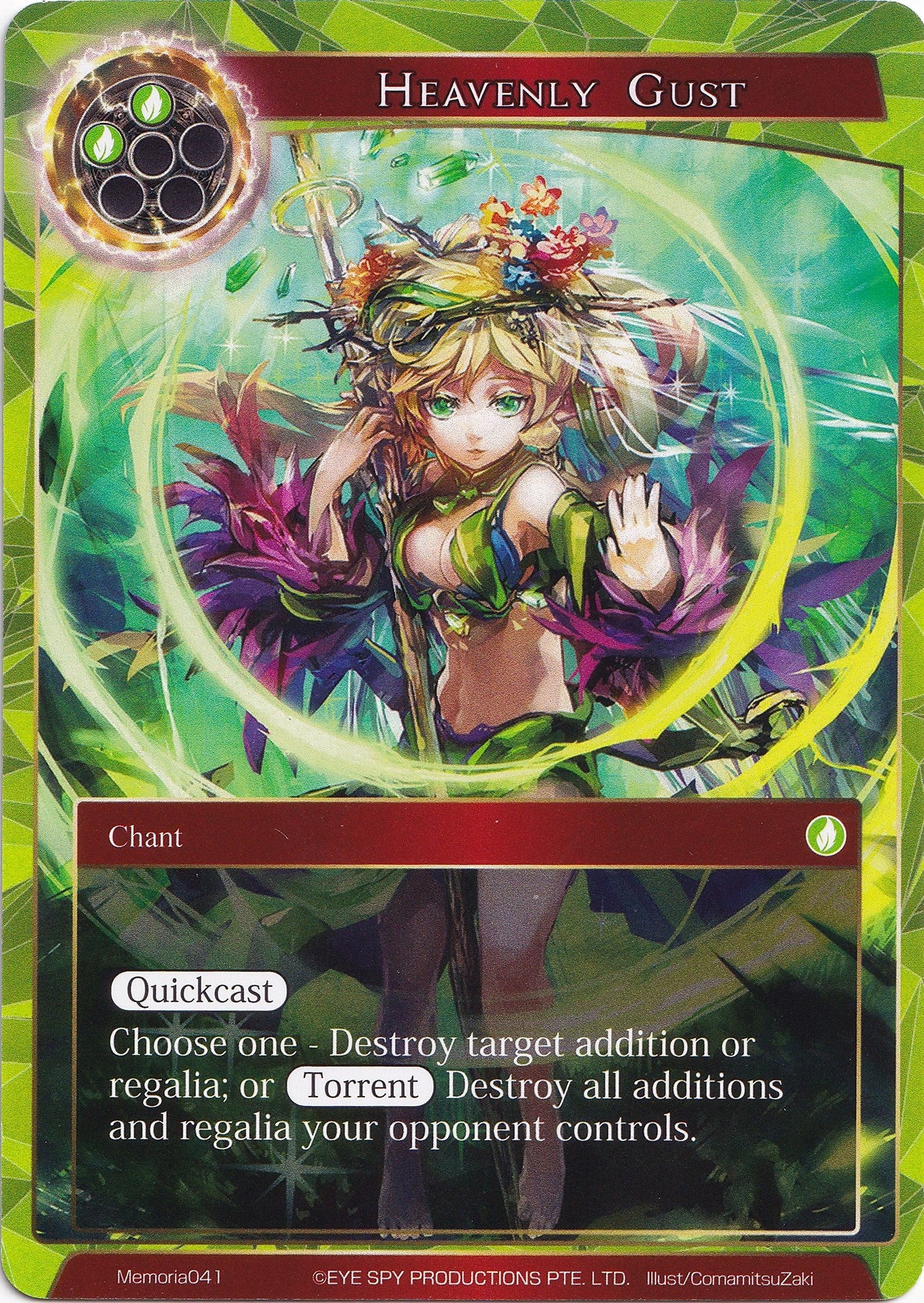 Image for Heavenly Gust (Alice Origin Memoria Cards) (Memoria041) - Force of Will